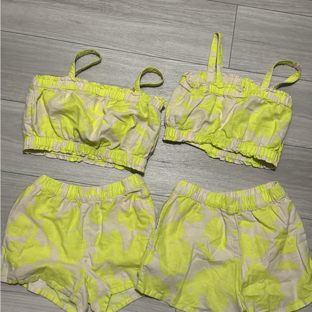 GAP Kids Matching Set - Neon Yellow and White